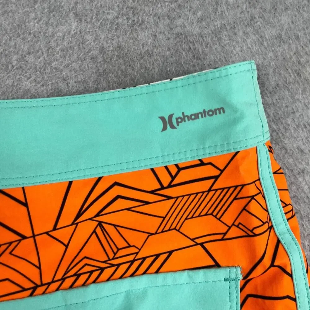 Hurley orange geometric